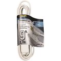 Powerzone Cord Ext Indr 16/2Sptx9Ft Wht OR660609